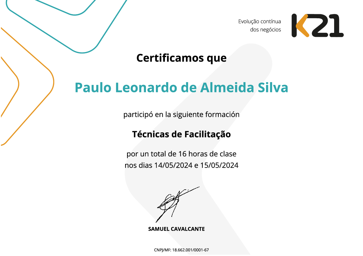 Certificado K21